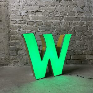 Leuchtbuchstabe W