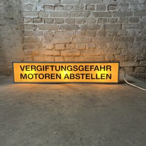 Vintage Werkstatt Warnschild